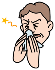 アレルギー性鼻炎のイラスト